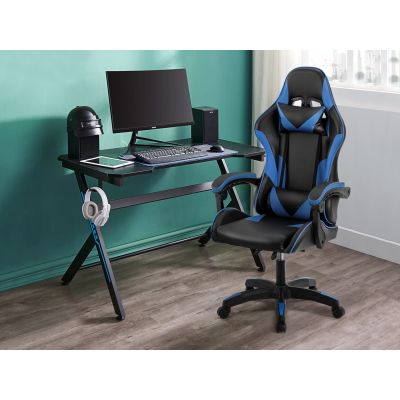 Wizards Gaming Chair - Blue + Black