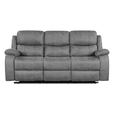 Wilson Manual 3 Piece Recliner Sofa Set - Grey