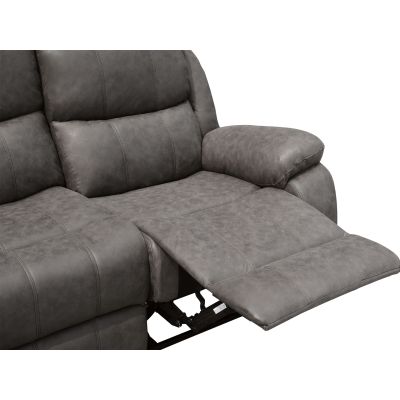 Wilson Manual 3 Seater Recliner Sofa - Brown