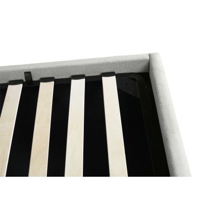 Torbert Queen Gas Lift Storage Bed Frame - Light Grey