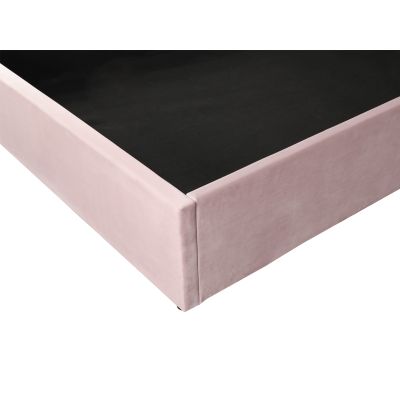 Edward Queen Velvet Gas Lift Storage Bed Frame - Pink