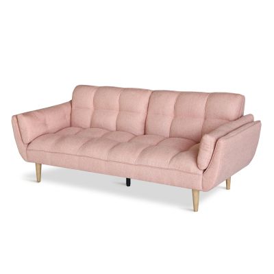 Dover 3 Seater Sofa Bed - Pink