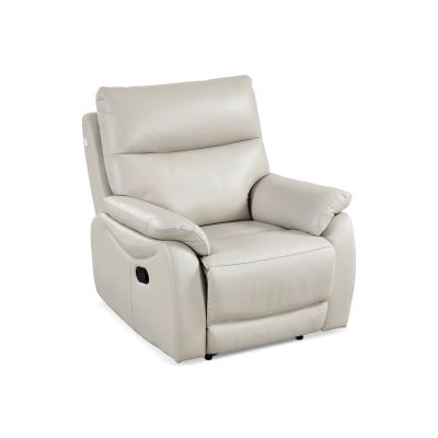 Charlton Leather Recliner Chair - Beige