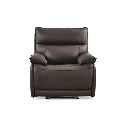 Wellsford Manual Leather Recliner Chair - Brown