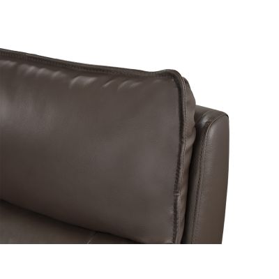 Wellsford Manual Leather 3 Seater Recliner Sofa - Brown