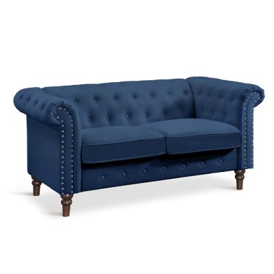 Chesley 3 Piece Sofa Set - Navy Blue