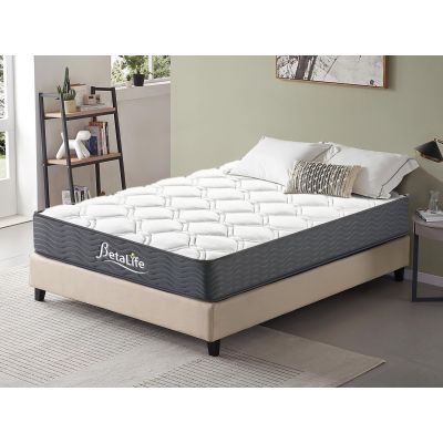 Betalife Basics Plus Bonnell Spring Mattress with Protector & Pillow - Single