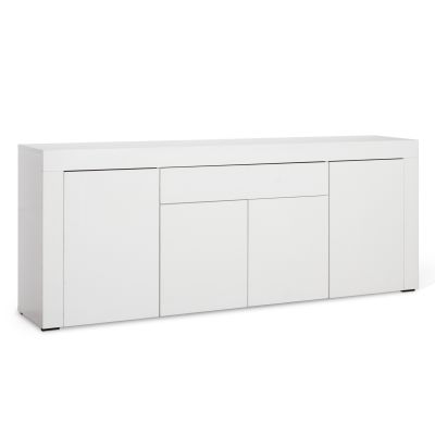 Guier High Gloss Sideboard Buffet Table - White