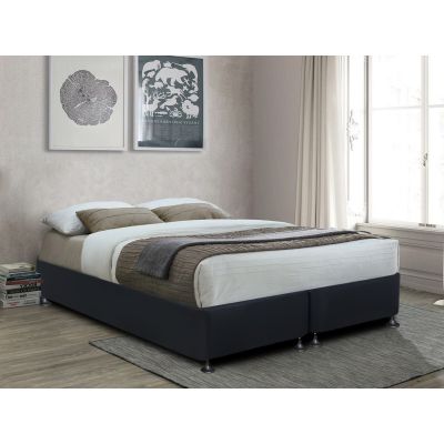 Vinson Fabric California King Split Bed Base - Black