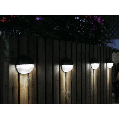 LED Solar Outdoor Fence Light Wall Lamp 4PCS