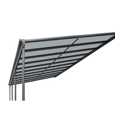Toughout Patio Canopy Roof 6.18m x 3m x 2.58m - Charcoal Grey