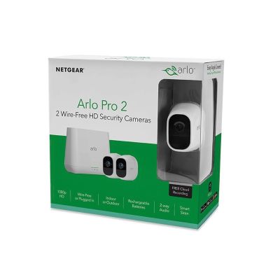 NETGEAR Arlo Pro 2 Wire-Free Outdoor 2 x Camera CCTV Security System