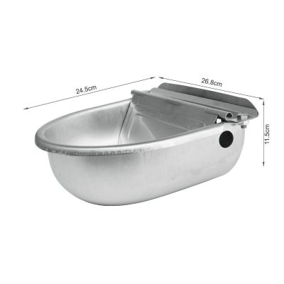2.5L Stainless Steel Auto Fill Water Trough Bowl