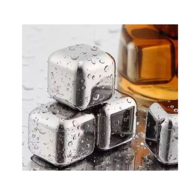 Stainless Steel Ice Cubes Whiskey Stones 6PCS