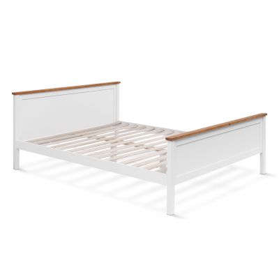 Kamet Queen Wooden Bed Frame - White