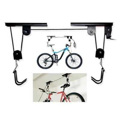Bicycle Lift Pulley System Storage