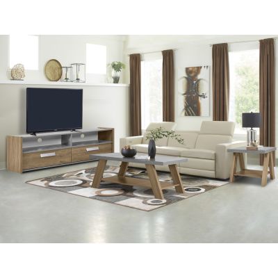 TOMMIE Living Room Furniture Package 3PCS - CEMENT