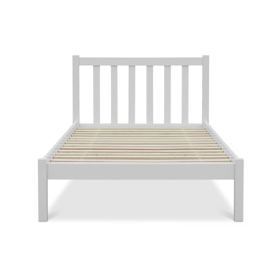 Baker Single Wooden Bed Frame - White
