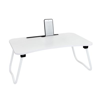 Portable Laptop Desk Laptop Tray Table - WHITE