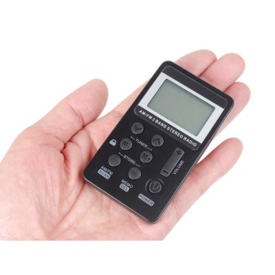 Rechargeable Mini AM FM Radio Pocket Headset Walkman