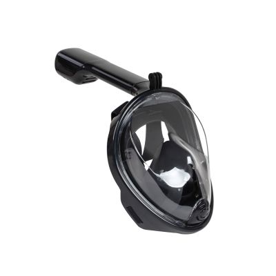 L/XL Full Face Snorkeling Snorkel Mask - BLACK