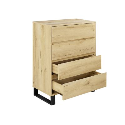 FROHNA King Bedroom Furniture Package with Tallboy - OAK
