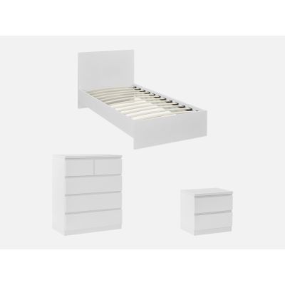TONGASS Single Bedroom Furniture Package with Tallboy 5 Drawers