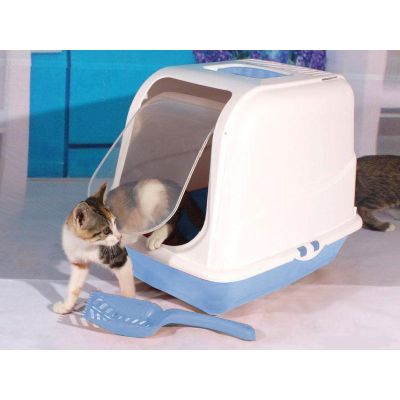 Portable Hooded Cat Toilet Litter - XLarge