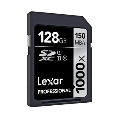 Lexar Pro 128GB U3 SDXC Memory Card - 150MB/S