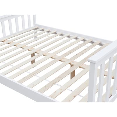 Andes Queen Wooden Bed Frame - White