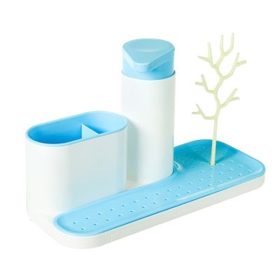 Sink Caddy Organiser with Soap Dispenser - BLUE