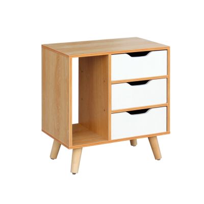LUCA Bedside Table Nightstand - MAPLE