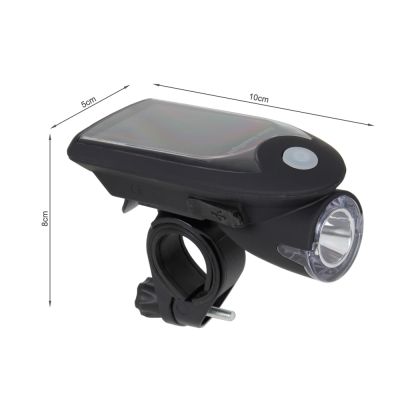 Solar LED Bike Lights Bicycle Light with USB Charger