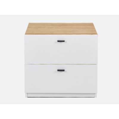 HEKLA Queen Bedroom Furniture Package with Low Boy - WHITE