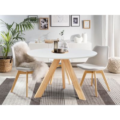Cato Dining Table Round 120x76cm - White