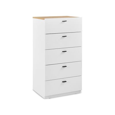 HEKLA King Bedroom Furniture Package with Tallboy - WHITE