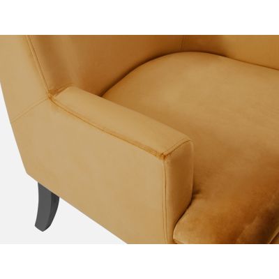 MILA Velvet Arm Chair - BROWN