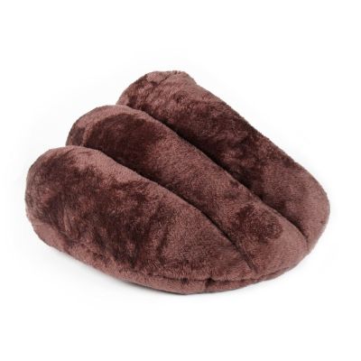 Cat Cave Bed Soft Plush Pet Bed - BROWN