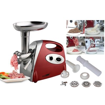 Electronic meat Mincer Food Processor - RED