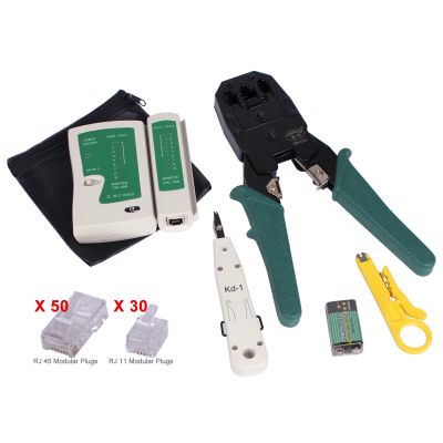 Network Cable Tester Crimper Tool Kit