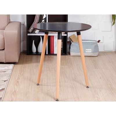 FINLEY Dining Table Round 60x70cm BLACK