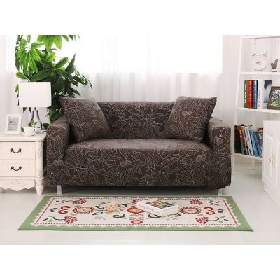 2 Seater Sofa Cover Couch Cover 145-185cm - Leaves