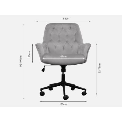 ALBANY Office Chair - CHARCOAL