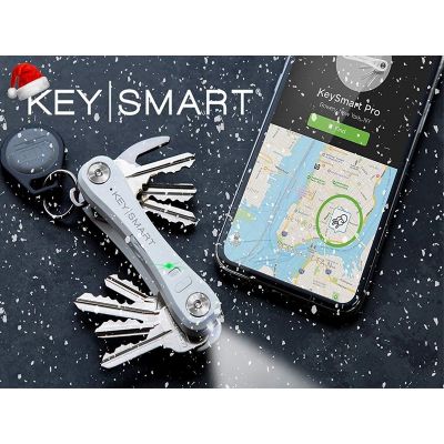 KeySmart Pro - Compact Key Holder w/ LED Light & Tile Smart Tracker