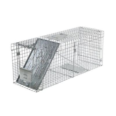 Foldable Humane Animal Cage Live Capture Trap 66x24x26cm