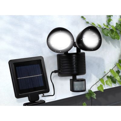 Outdoor Solar Motion Sensor Security Lights Twin Heads
