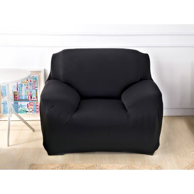 Single Seater Sofa Couch Cover 90-140cm - Black