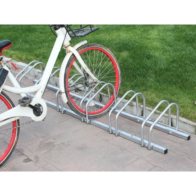 6-Slot Floor Mounted Bike Stand Bike Rack