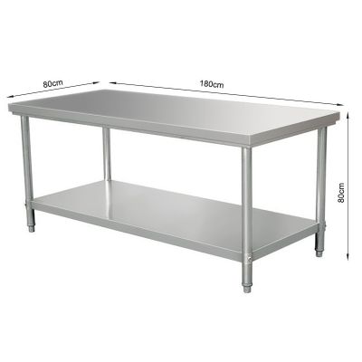 Stainless Steel Bench 180cm x 80cm