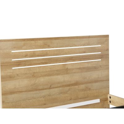 Makalu Queen Wooden Bed Frame - Oak